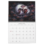 2026 Cosmic Darkness 2 surrealistische horrorkalen Kalender (Mar 2026)