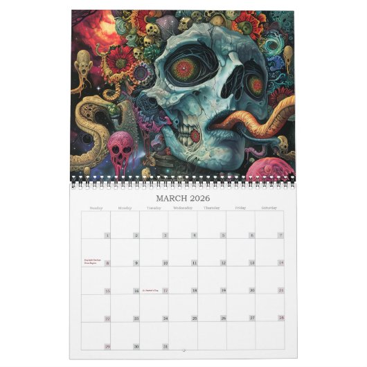 2026 Cosmic Darkness 3 Surreal Horror Kalender (Mar 2026)