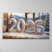 2026 Cozy Lodge Print | Samsung Frame TV Art (Voorkant)