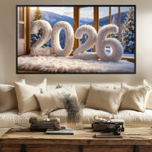 2026 Cozy Lodge Print | Samsung Frame TV Kunst