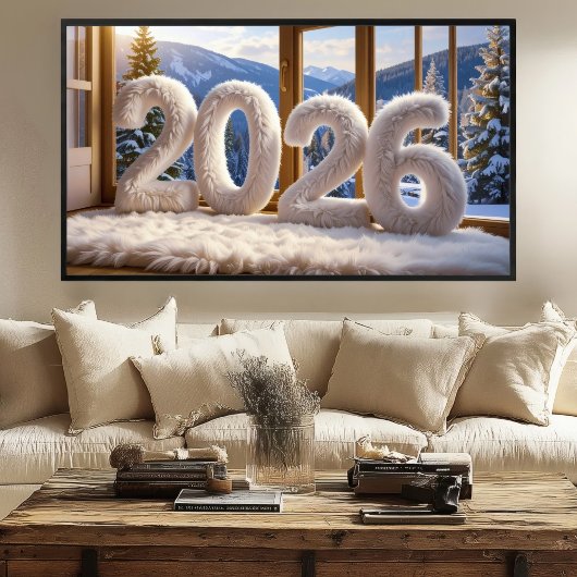 2026 Cozy Lodge Print | Samsung Frame TV Kunst