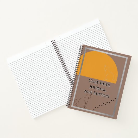 2026 Cozy Paws New Year Spiral Notebook Notitieboek (Binnen)