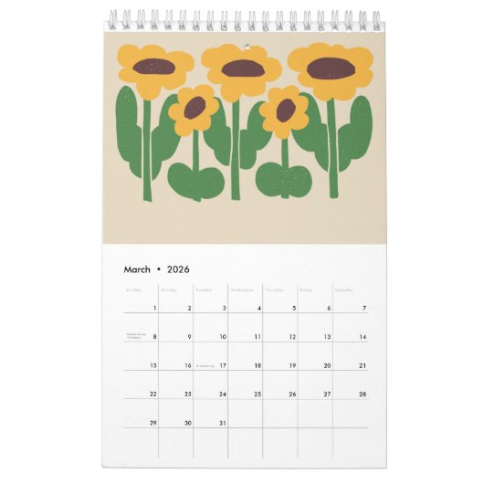 2026 custom calendar kalender (Mar 2026)