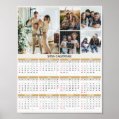 2026 Custom Family Collage Fotokalender Poster (Voorkant)