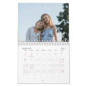 2026 Custom Family Photos Coastal Stripe Kalender (Feb 2026)