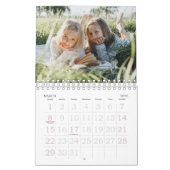 2026 Custom Family Photos Coastal Stripe Kalender (Mar 2026)