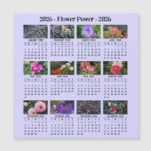 2026 Custom Flower magnetische lila Kalender SU (Voorkant)
