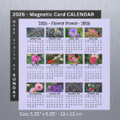 2026 Custom Flower magnetische lila Kalender SU