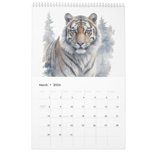 2026 Custom Forest Animals Photo Calendar Kalender (Mar 2026)
