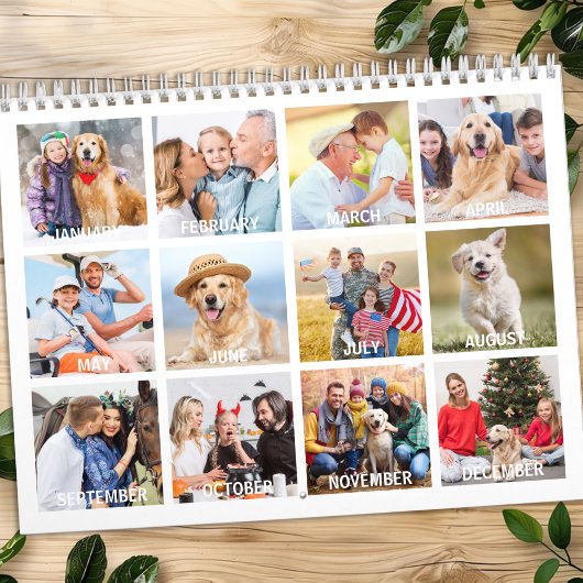 2026 Custom Foto's Modern Creëer Je Eigen Familie Kalender