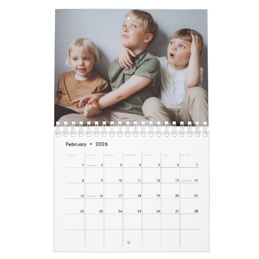 2026 Custom Photo Calendar Simple Create Your Own Kalender (Feb 2026)