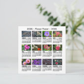 2026 Custom Photo Flower Calendar Sunday start (Staand voorkant)