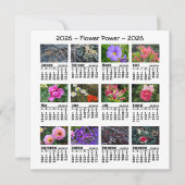 2026 Custom Photo Flower Calendar Sunday start  (Voorkant)