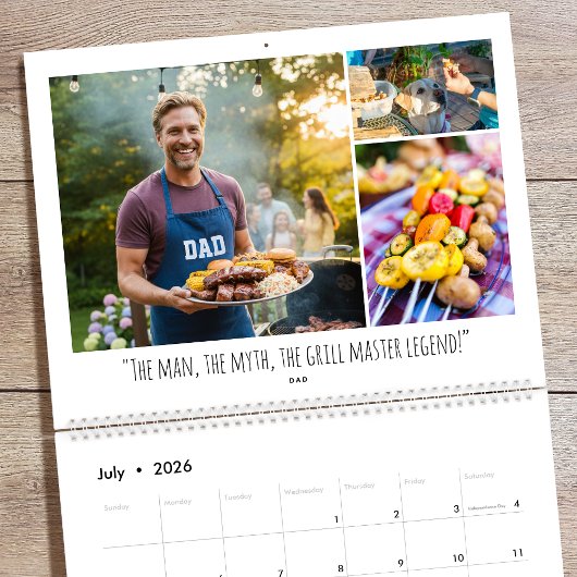 2026 Custom Photo Fun Family Quotes Modern Kalender