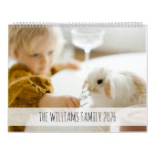 2026 Custom Photo Fun Family Quotes Modern Kalender (Hoes)