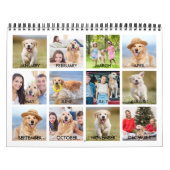 2026 Custom Photo Modern Creëer Je Eigen Familie Kalender (Hoes)