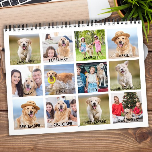 2026 Custom Photo Modern Creëer Je Eigen Familie Kalender