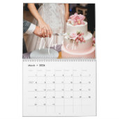 2026 Custom Wedding Photo Chic Script Calendar Kalender (Mar 2026)