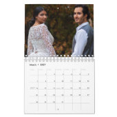 2026 Custom Wedding Photo Chic Script Calendar Kalender (Mar 2027)