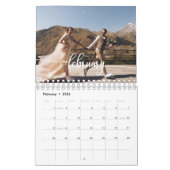 2026 Custom Wedding Photo Chic Script Kalender (Feb 2026)