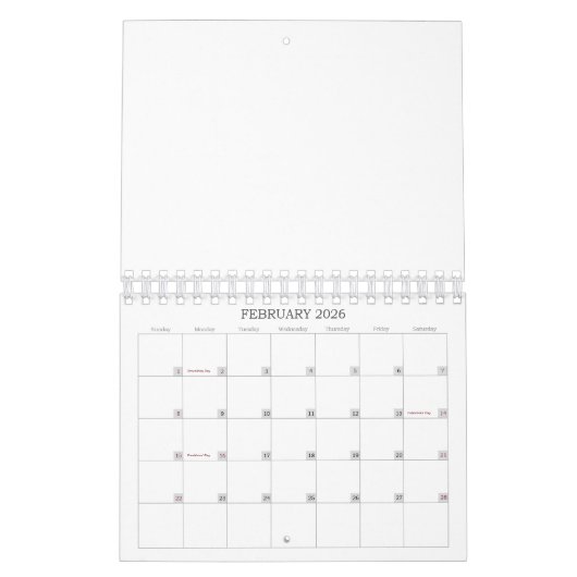 2026 Customizable Calendar - Upload Your Photos Kalender (Feb 2026)