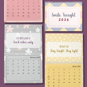 2026 Cute Quote Calendar Kalender