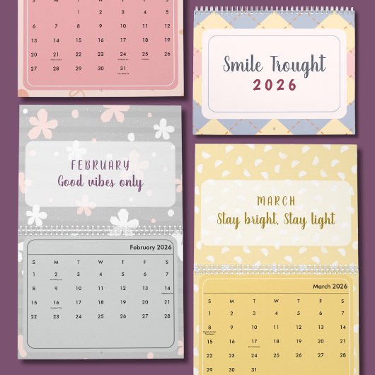 2026 Cute Quote Calendar Kalender