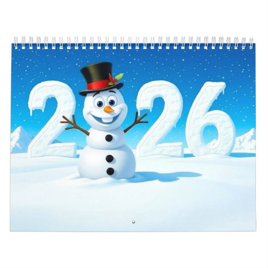2026 Cute Seasonal Character Medium Wall Calendar Kalender (Hoes)
