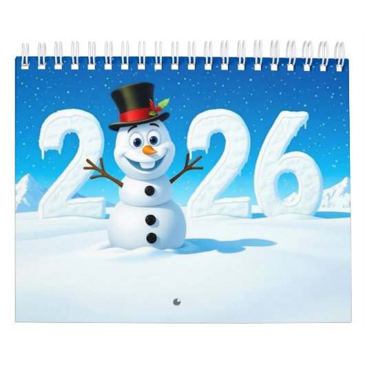 2026 Cute Seasonal Character Wall Calendar (Small) Kalender (Hoes)