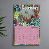 2026 Cute Tropical colorful custom photos wall Kalender