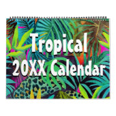 2026 Cute Tropical colorful custom photos wall Kalender (Hoes)