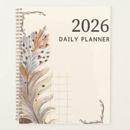 "2026 Dagelijkse Planner" | Aardse Veer & Raster Planner