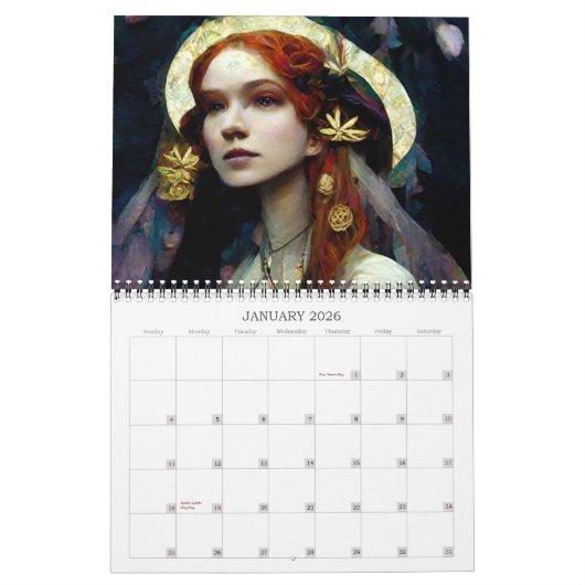 2026 Dames van de Fae 1 Fantasy Art Kalender (Jan 2026)