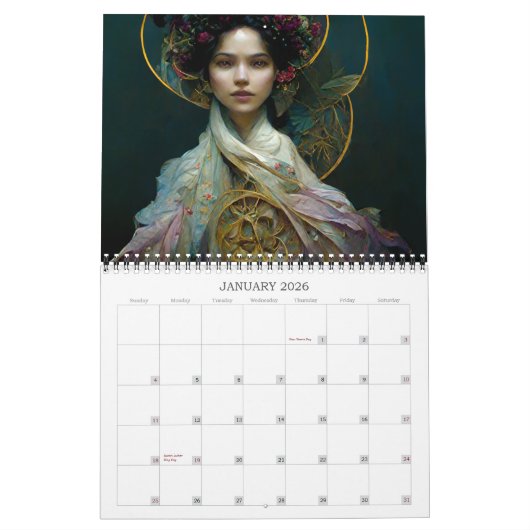 2026 Dames van de Fae 2 Fantasy Art Kalender (Jan 2026)