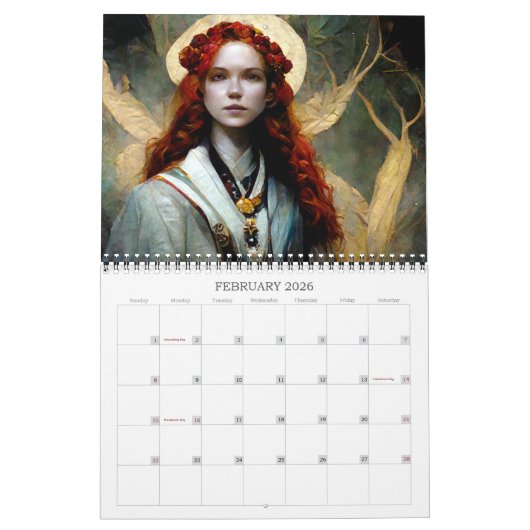 2026 Dames van de Fae 2 Fantasy Art Kalender (Feb 2026)