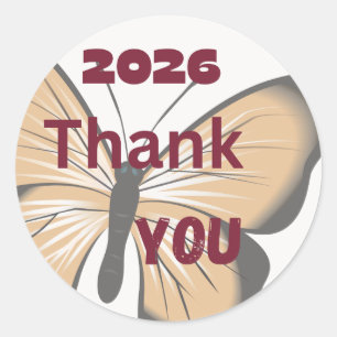 2026 Dankjewel Vlinder Sticker
