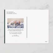 2026 Dark Green Bold Typography New Year Photo Feestdagenkaart (Achterkant)