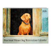 2026 Daschund Weense Hond  Kalender (Hoes)