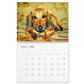 2026 Daschund Weense Hond  Kalender (Jan 2026)