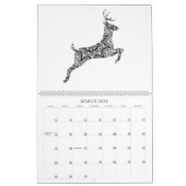 2026 Deer Bear Wildlife Animals - Adult Coloring Kalender (Mar 2026)