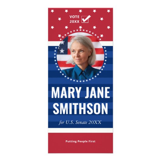 2026 Democratische kandidaat Reclamekaart (Voorkant)