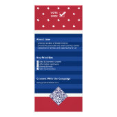 2026 Democratische kandidaat Reclamekaart (Achterkant)