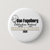2026 DF Celebration Weekend Button! Ronde Button 5,7 Cm (Voorkant)