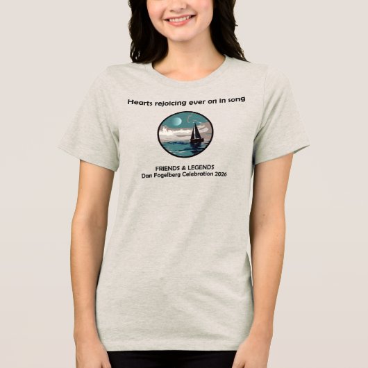 2026 DF Vier Weekend Dames T-Shirt! Tri-Blend Shirt (Voorkant)