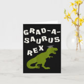 2026 dinosaurus afstuderen grappige t rex hogescho kaart (Gele Bloem)