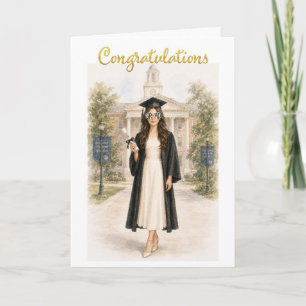 2026 Diploma Card Meisje Kaart