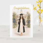2026 Diploma Card Meisje Kaart (Gele Bloem)