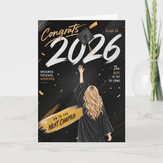 2026 Diploma kaart voor haar (Voorkant)