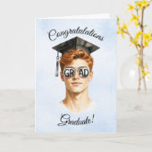 2026 Diploma kaart voor hem (Gele Bloem)