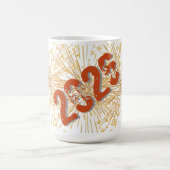 2026 Distressed Design Keramische Mok (Center)